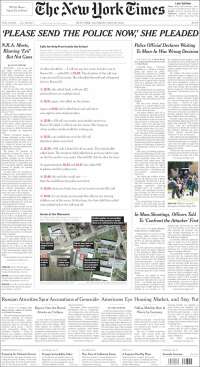 Portada de New York Times (USA)