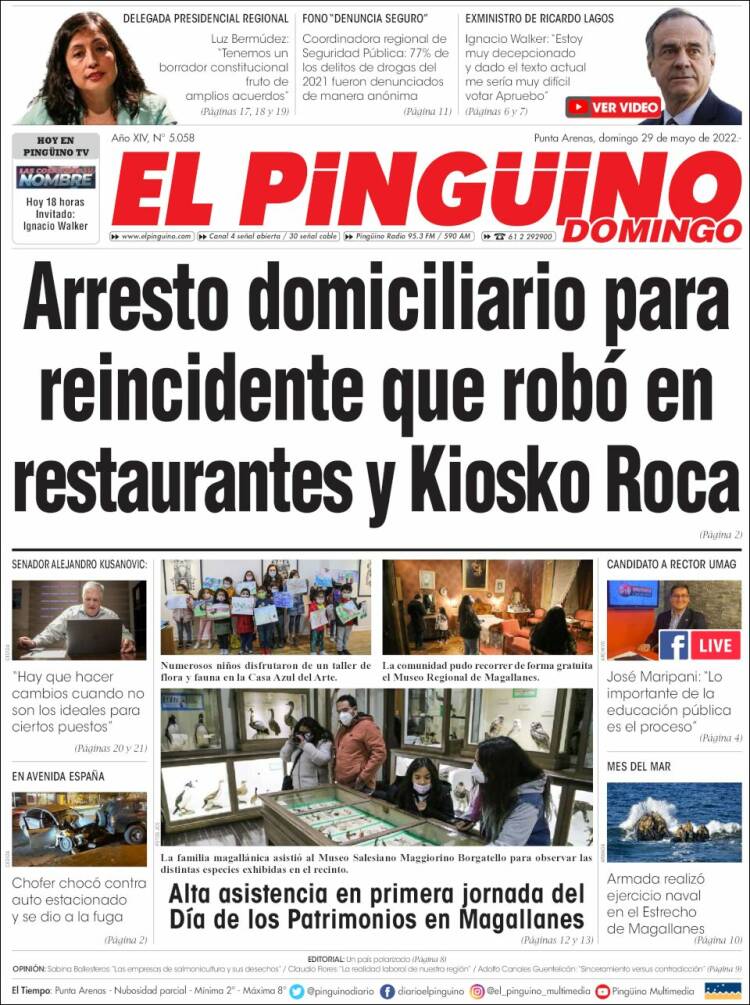 Portada de El Pingüino (Chile)