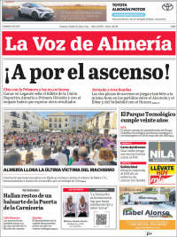 Portada de La Voz de Almería (Spain)