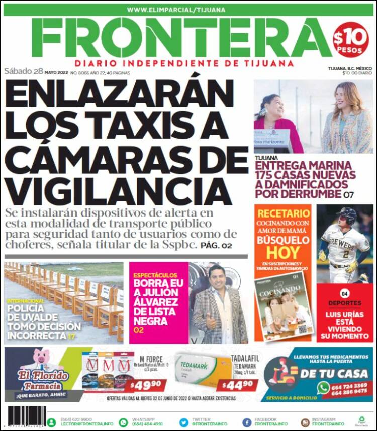 Portada de Frontera (México)