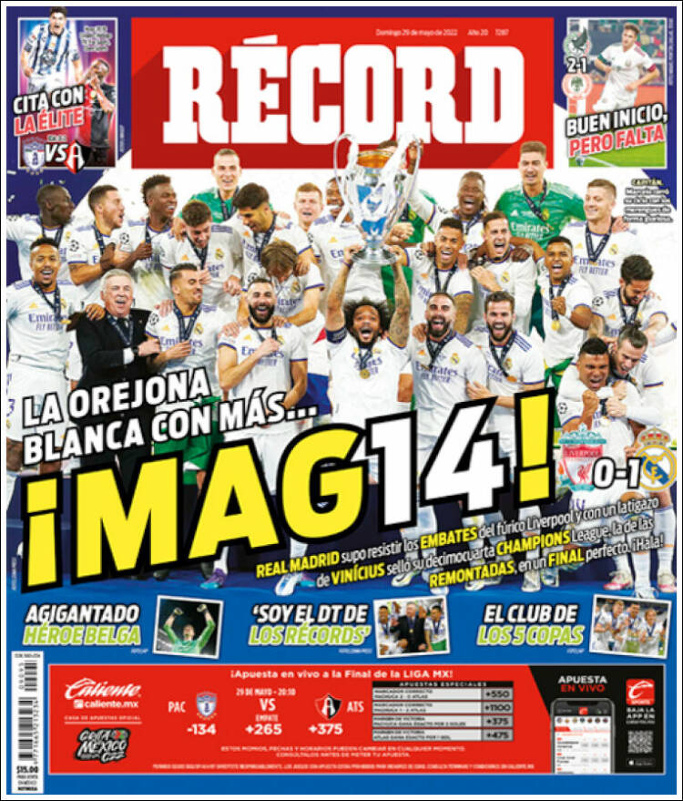 Portada de Record (México)