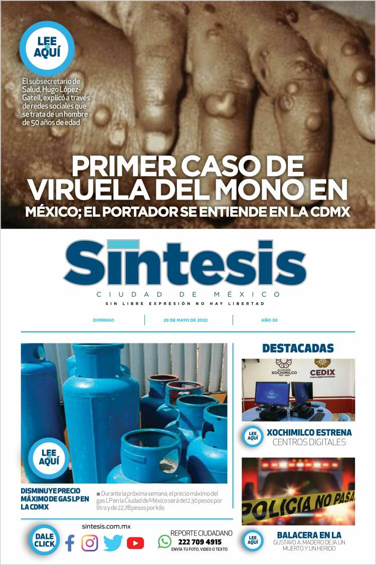 Portada de Síntesis Nacional (México)