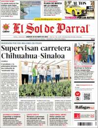 Portada de El Sol de Parral (México)