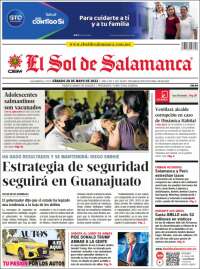 Portada de El Sol de Salamanca (México)