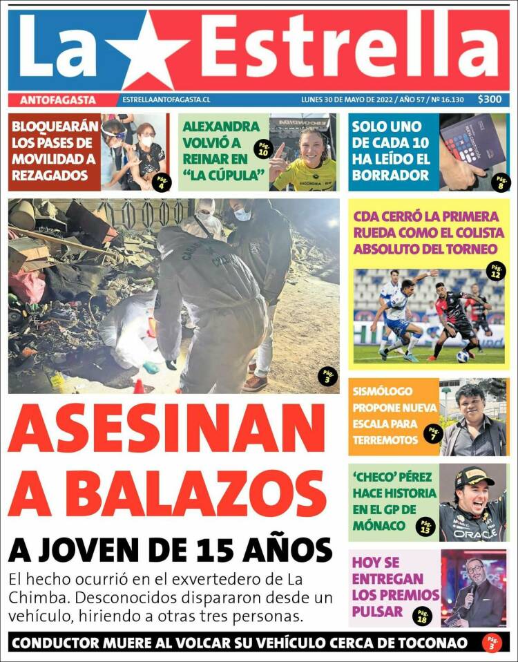 Portada de La Estrella del Norte (Chile)