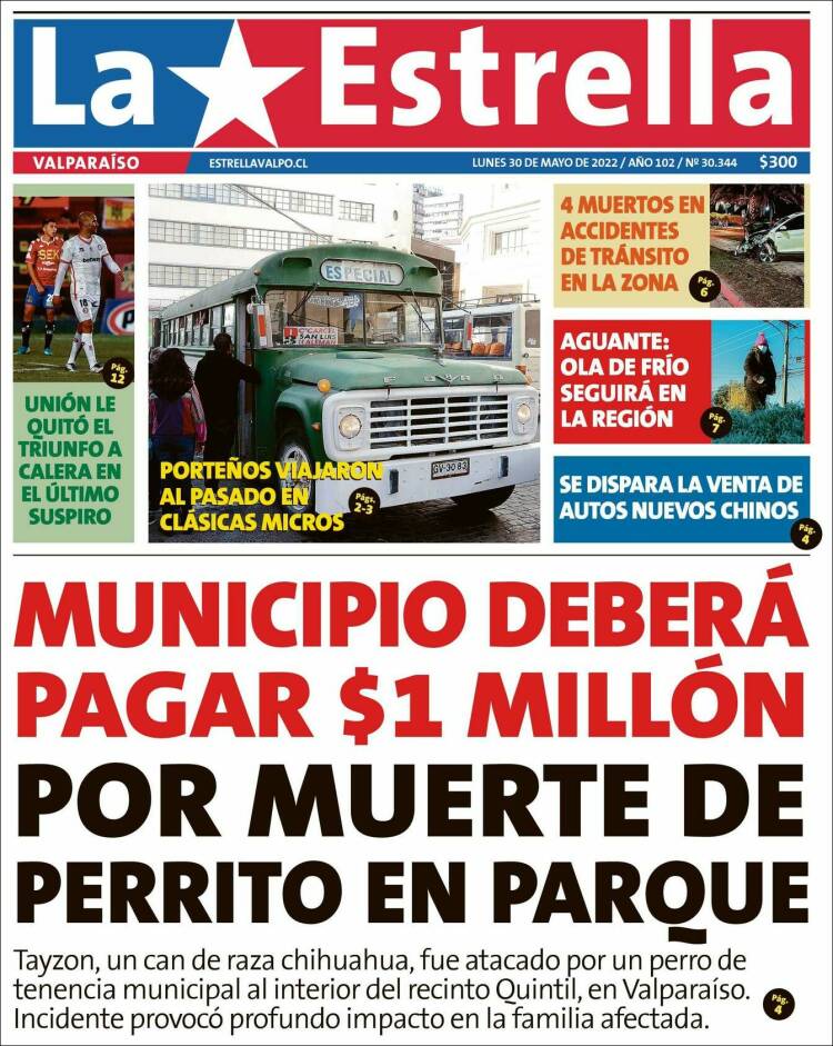 Portada de Estrella de Valparaiso (Chile)