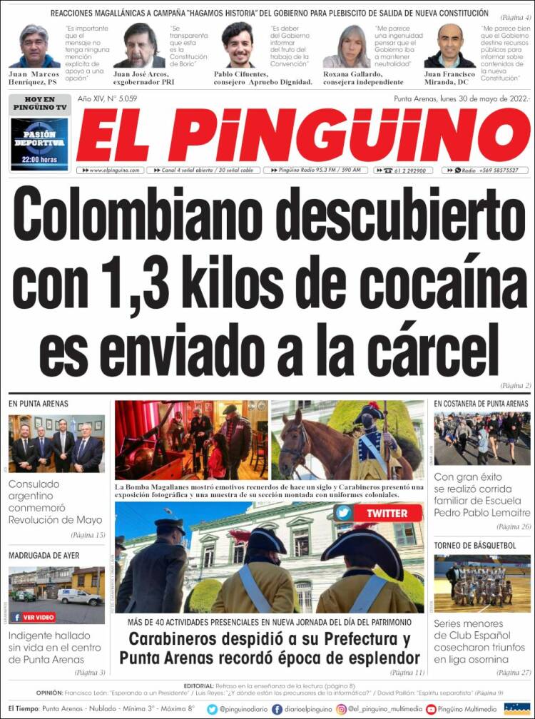 Portada de El Pingüino (Chile)