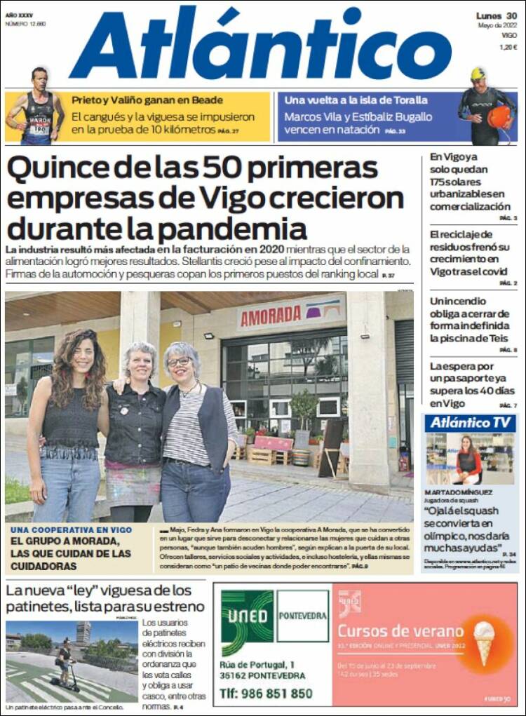 Portada de Atlántico Diario (Espa&ntilde;a)