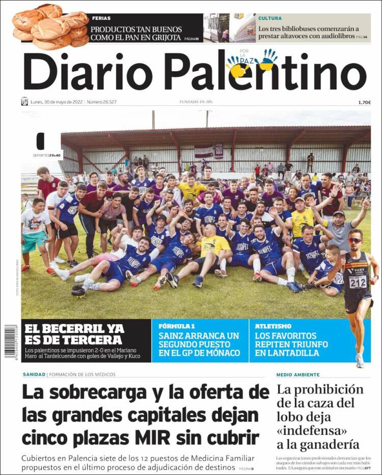 Portada de Diario Palentino (Espa&ntilde;a)