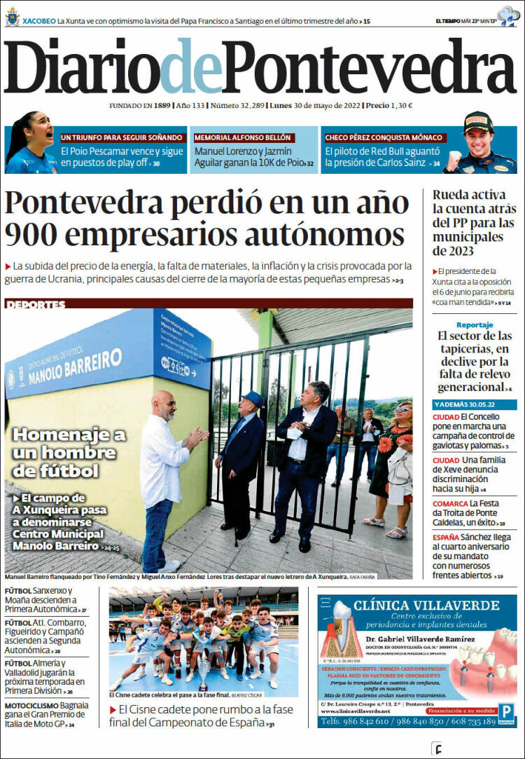 Portada de Diario de Pontevedra (Espa&ntilde;a)