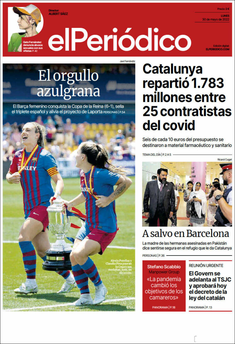 Portada de El Periódico (Espa&ntilde;a)