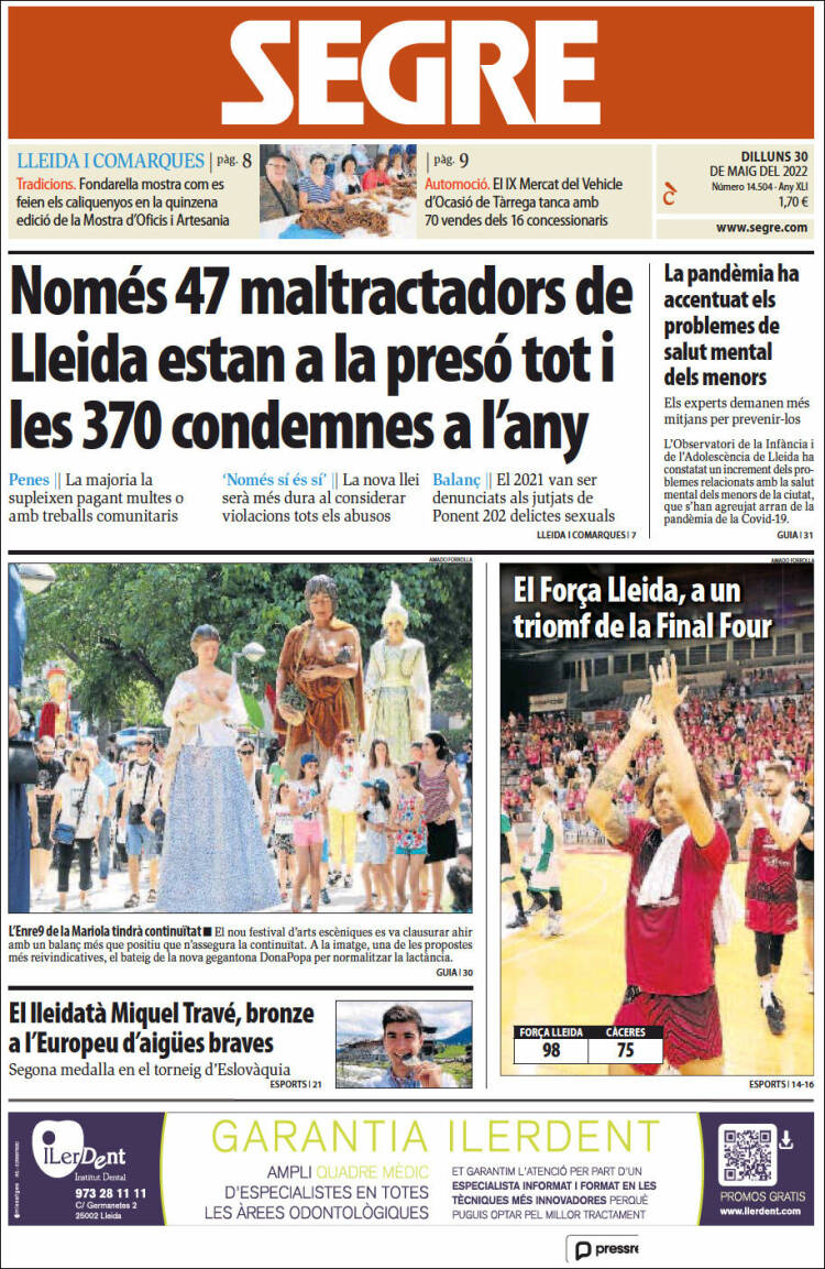 Portada de Segre (Espa&ntilde;a)