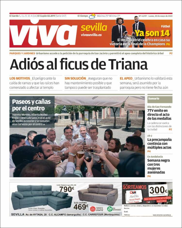 Portada de Viva Sevilla (España)