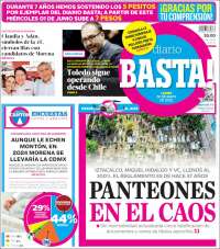 Portada de Diario Basta (México)