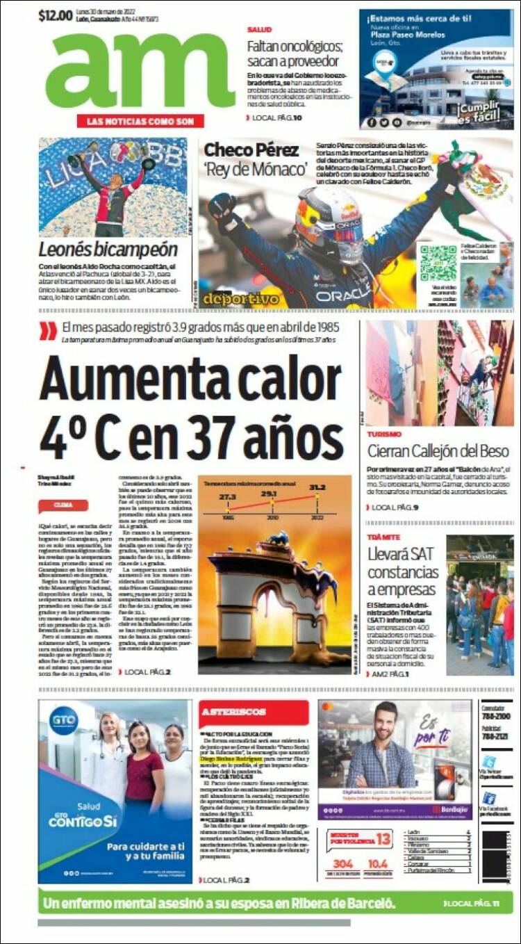 Portada de Al Día A.M. (México)