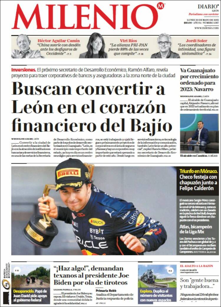 Portada de Milenio de León (México)