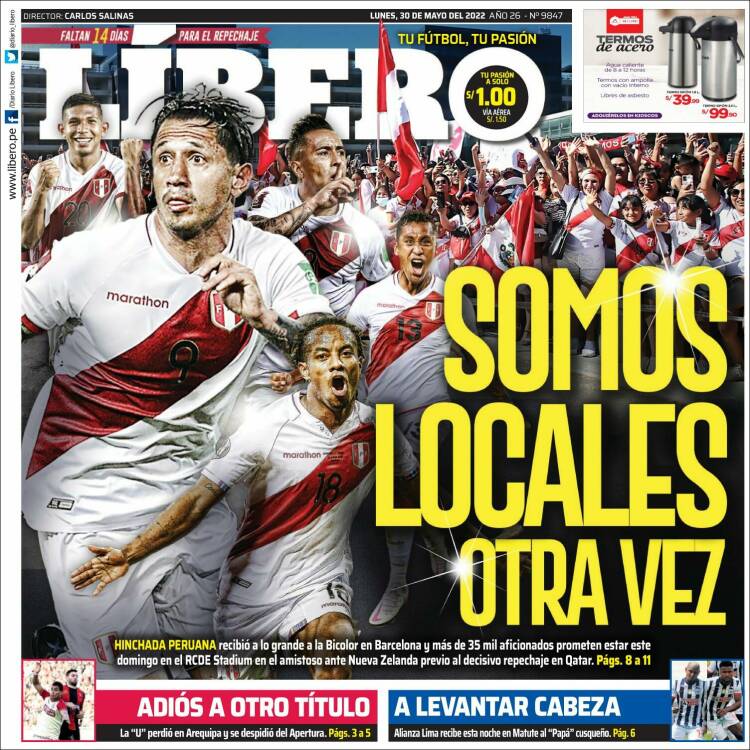 Portada de Líbero (Perú)
