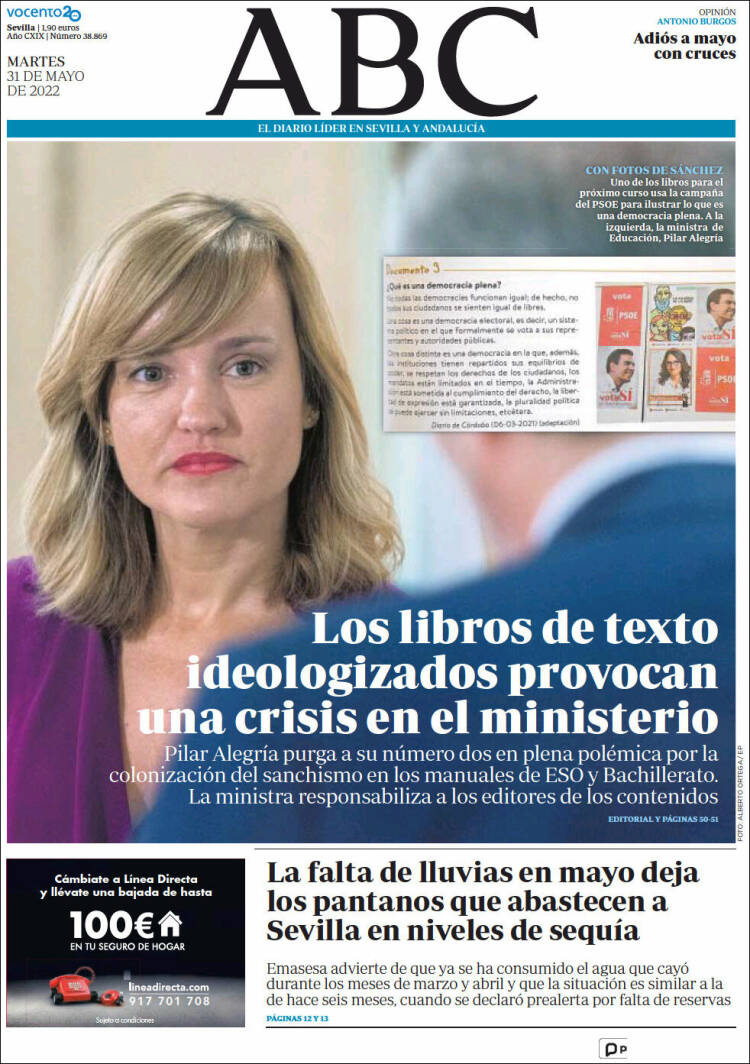 Portada de ABC - Sevilla (España)