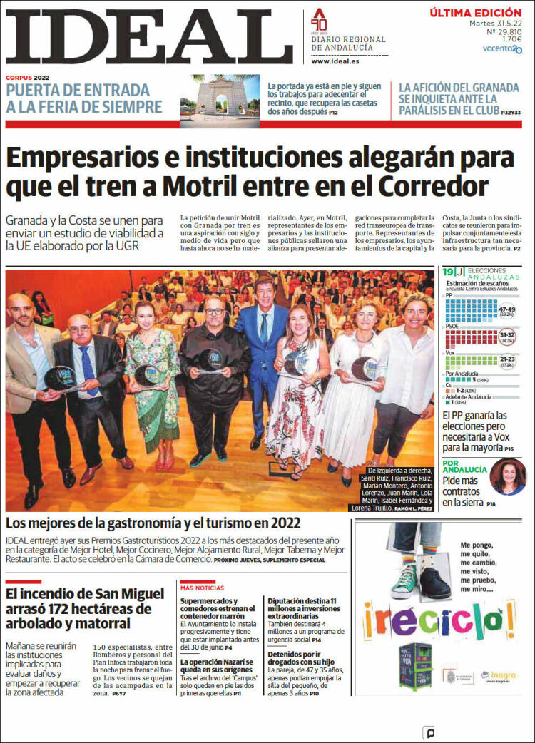 Portada de Ideal (España)