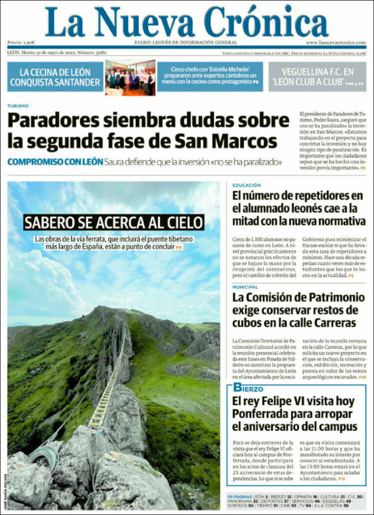 Portada de La Nueva Crónica (España)