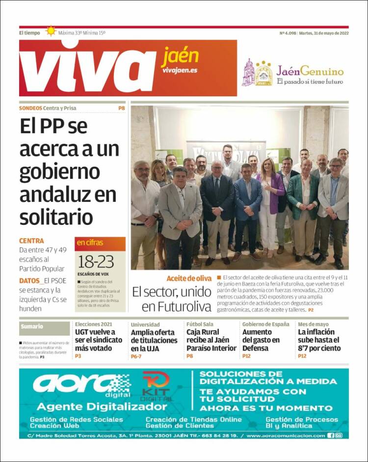 Portada de Viva Jaén (España)