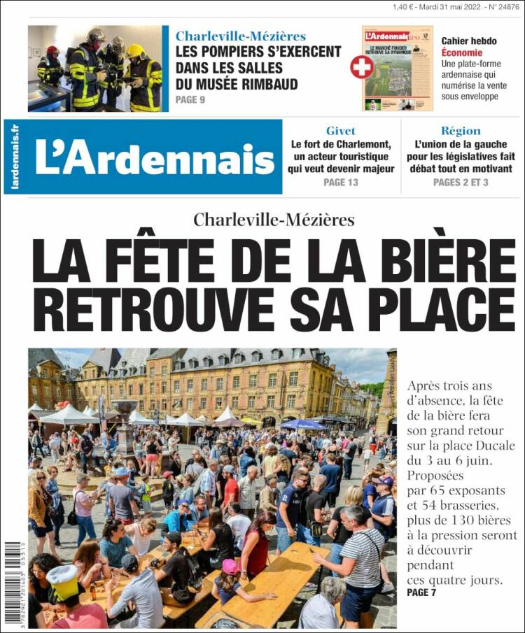 Portada de L'Ardenais (Francia)