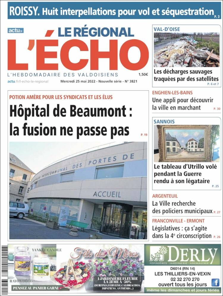Portada de L'Echo de la Haute-Vienne (Francia)