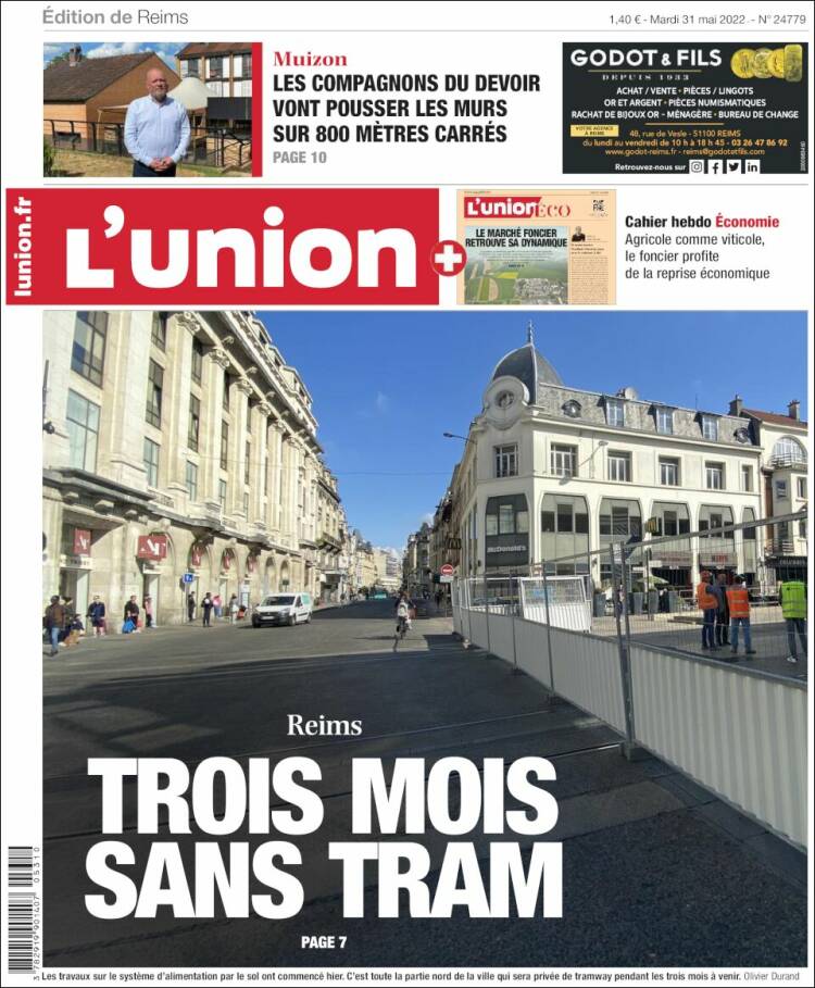 Portada de L'Union (Francia)