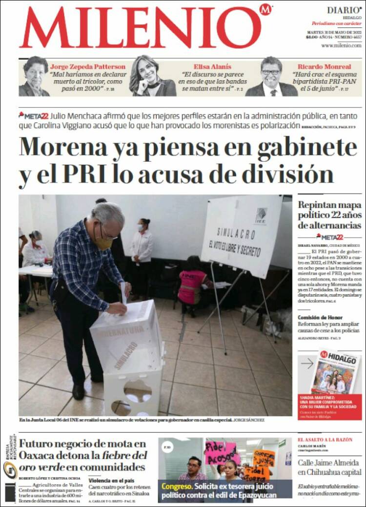 Portada de Milenio de Hidalgo (México)
