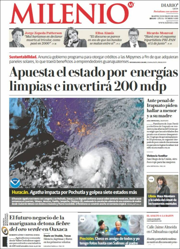 Portada de Milenio de León (México)