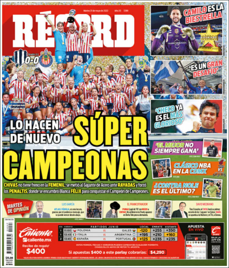 Portada de Record (México)