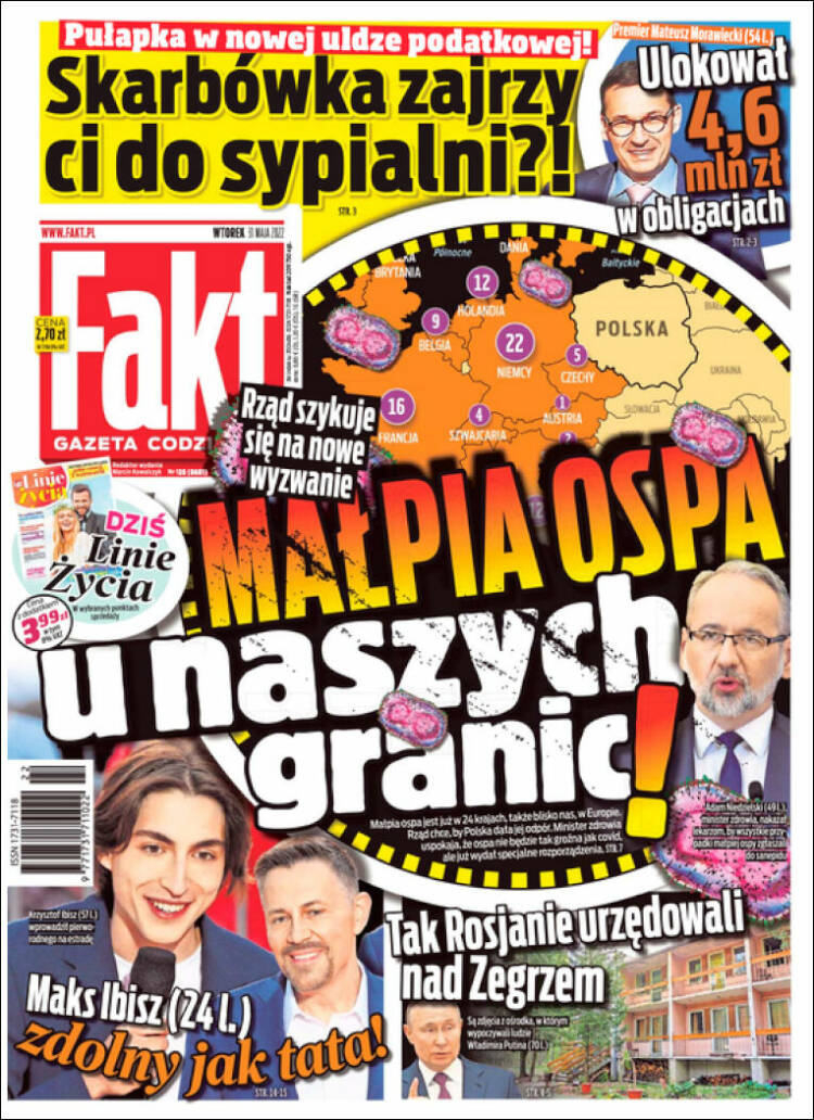 Portada de Fakt (Polonia)