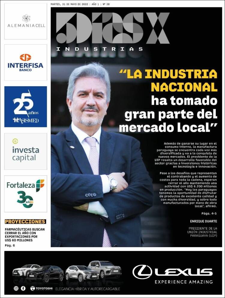 Portada de 5 Días (Paraguay)