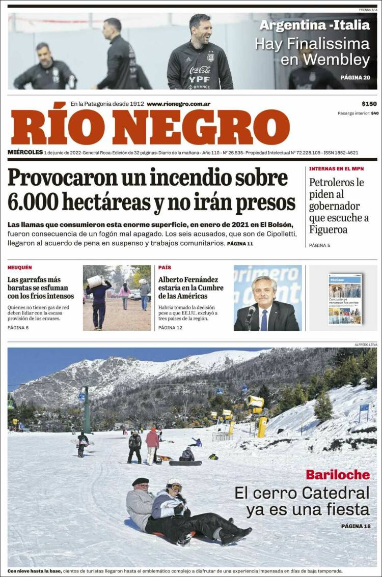 Portada de Rio Negro (Argentina)