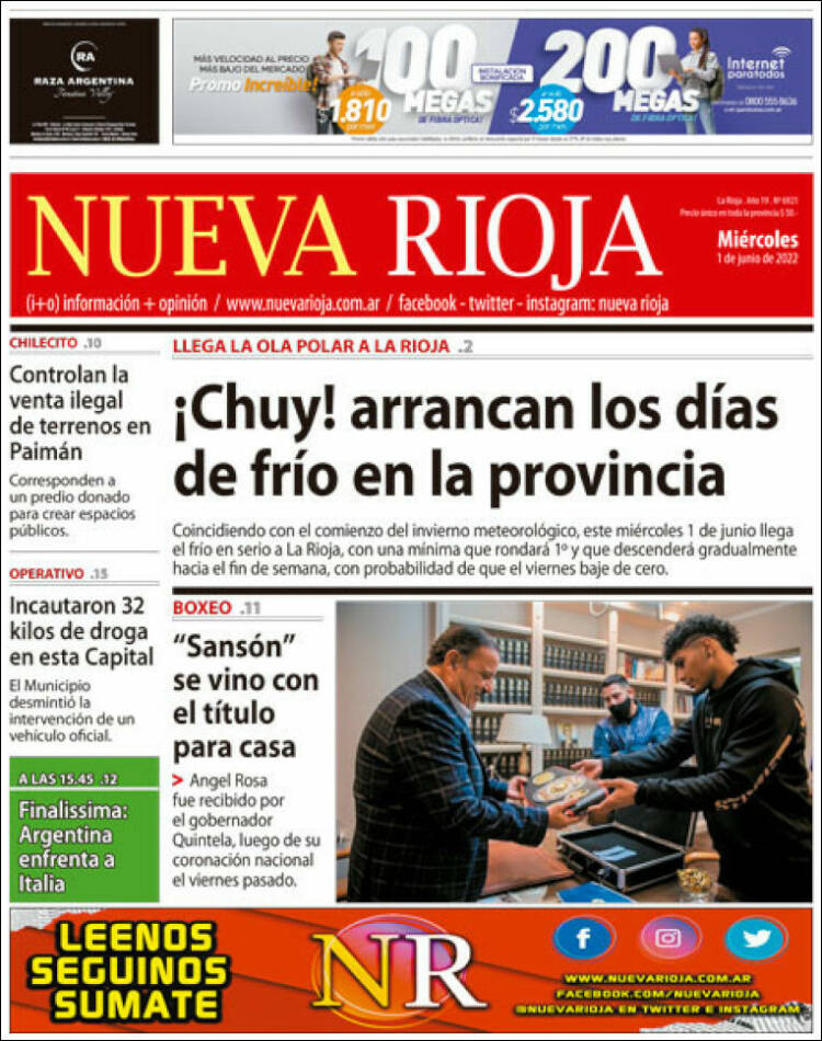 Portada de Nueva Rioja (Argentina)