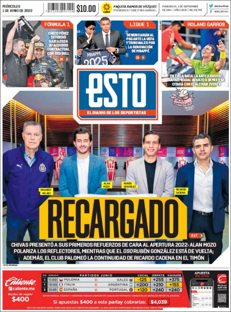 Portada de Esto (M&eacute;xico)