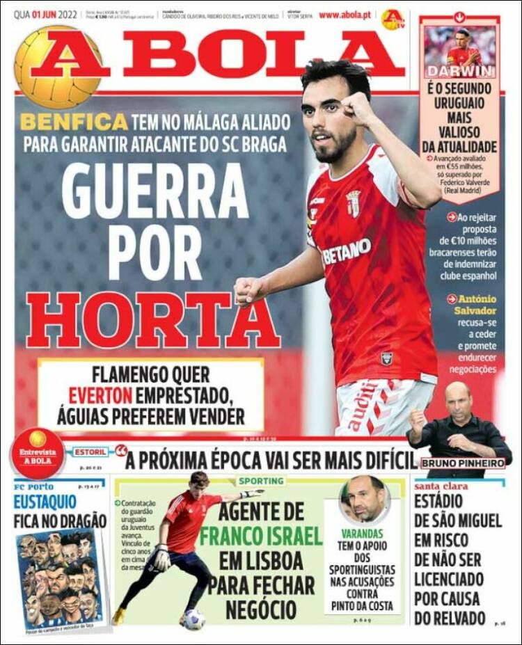 Portada de A Bola (Portugal)