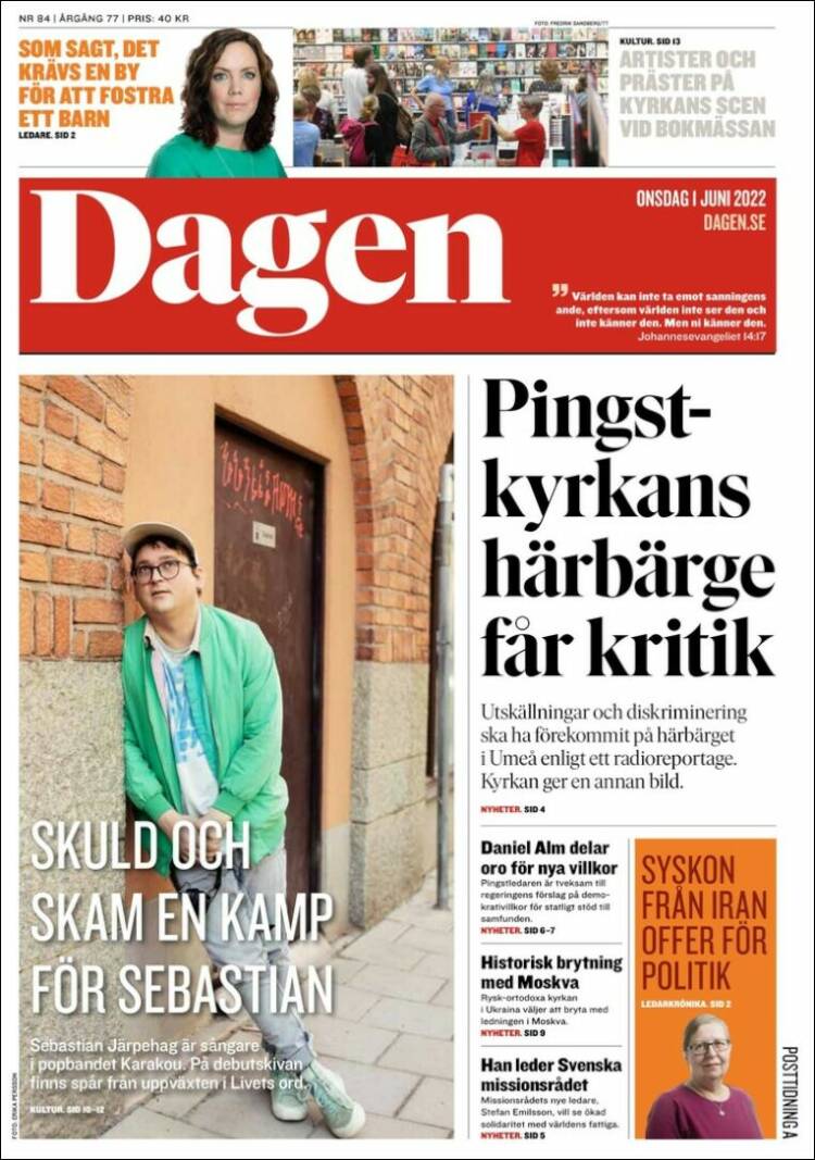 Portada de Dagen (Suecia)