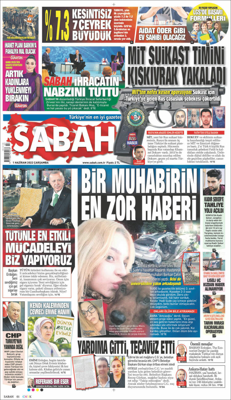 Portada de Sabah (Turqu&iacute;a)