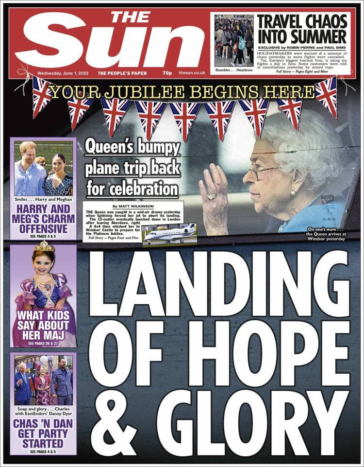 Portada de The Sun (Reino Unido)