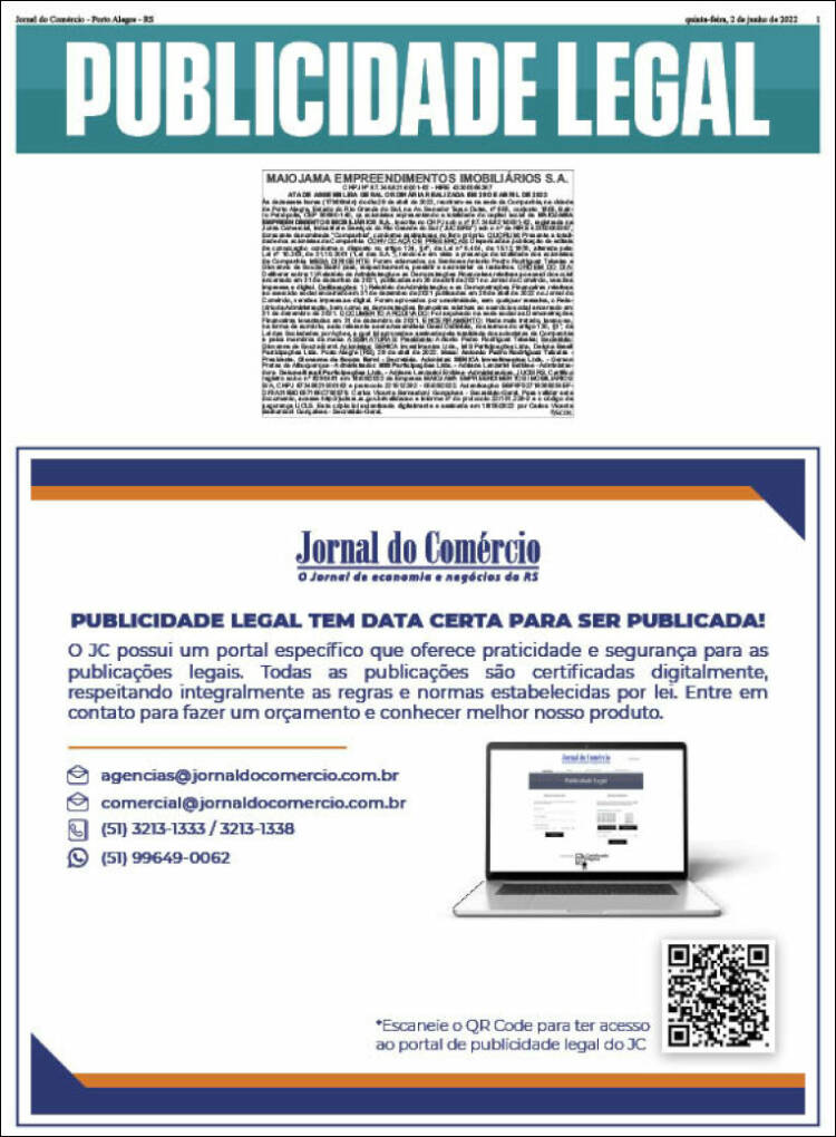 Portada de Jornal do Comércio (Brasil)