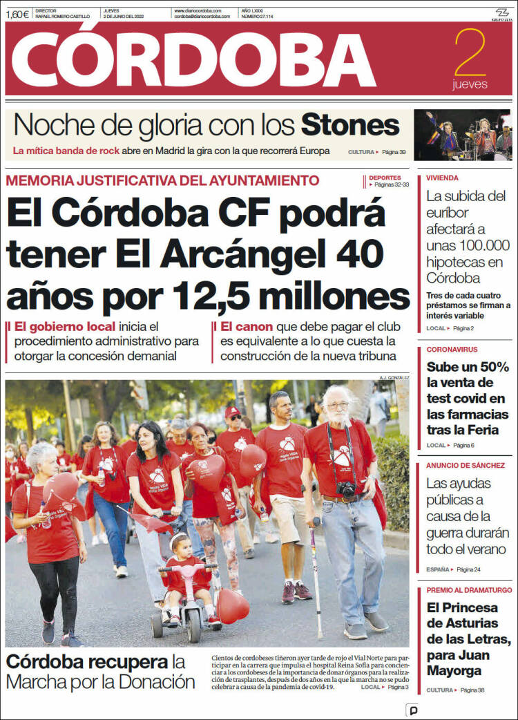 Portada de Diario de Córdoba (Espa&ntilde;a)