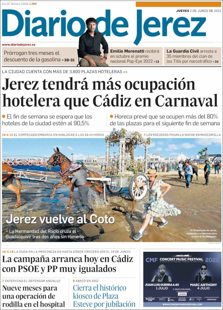 Portada de Diario de Jerez (Espa&ntilde;a)