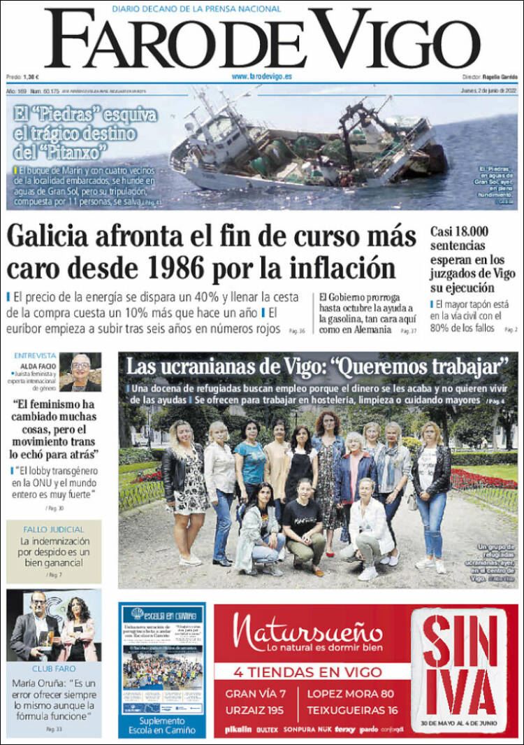 Portada de Faro de Vigo (Espa&ntilde;a)