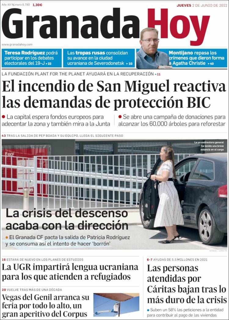 Portada de Granada Hoy (Espa&ntilde;a)