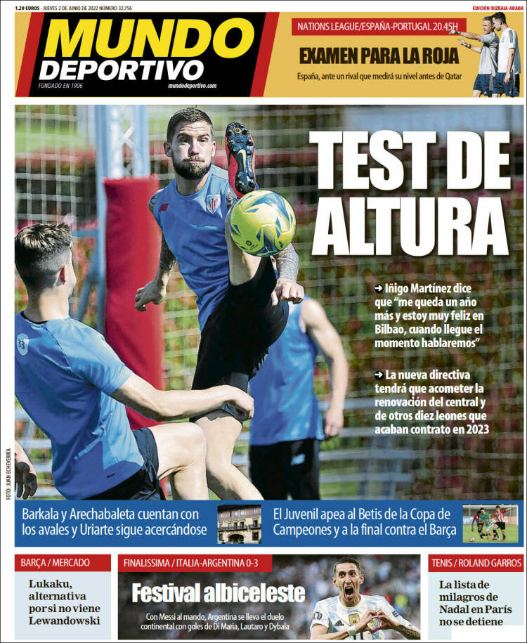 Portada de Mundo Deportivo Bizkaia (Espa&ntilde;a)