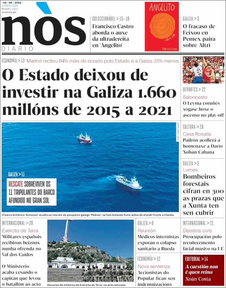 Portada de Nòs Diario (Espa&ntilde;a)