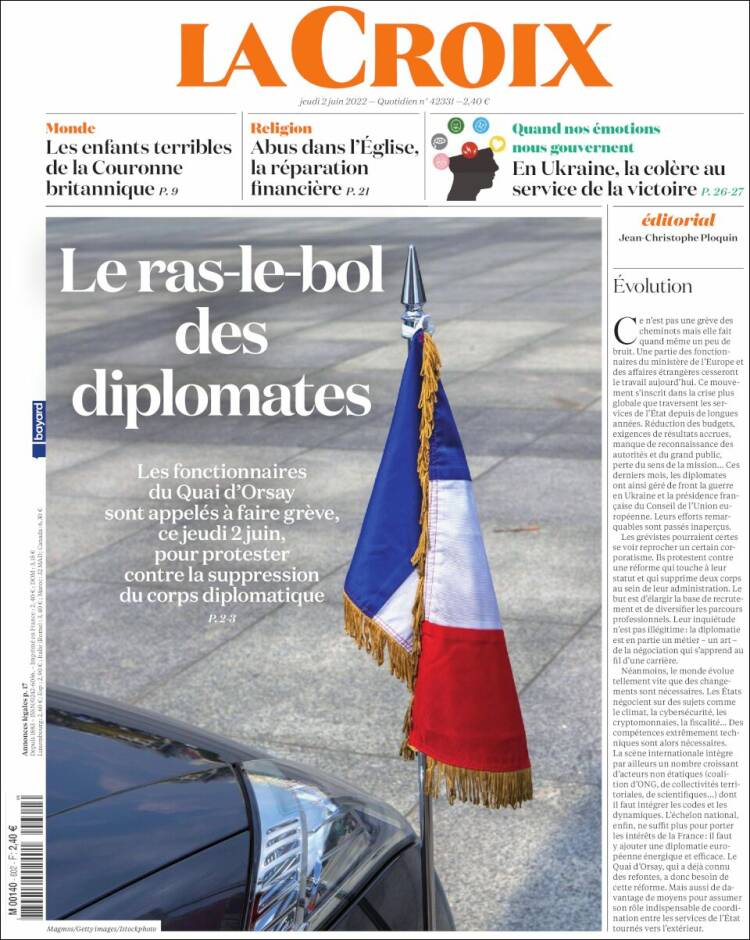 Portada de La Croix (Francia)