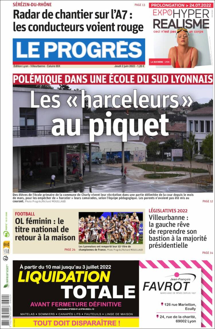 Portada de Progres de Fecamp (Francia)