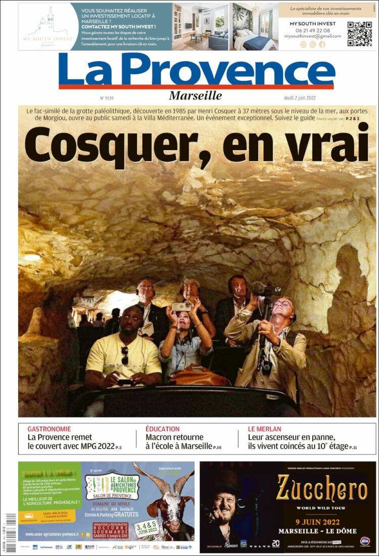 Portada de La Provence (Francia)